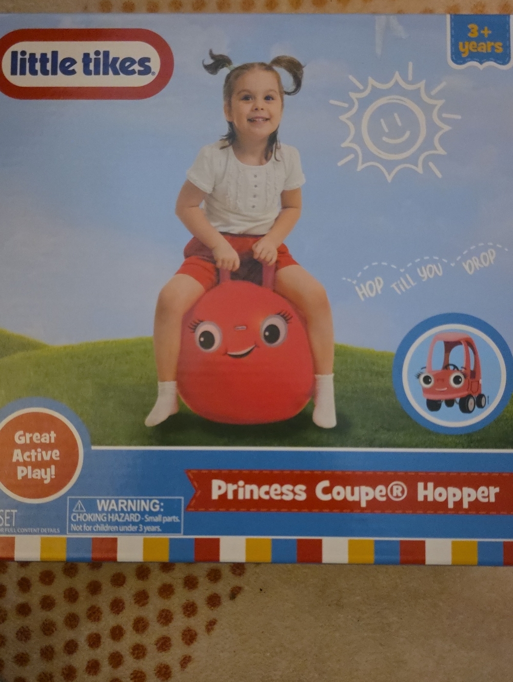 Little Tikes Red Princess Coupe Hopper Bouncy Toy